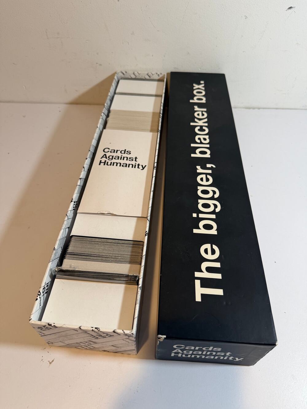 The Bigger, Blacker Box. Cards Against Humanity Jumbo Box